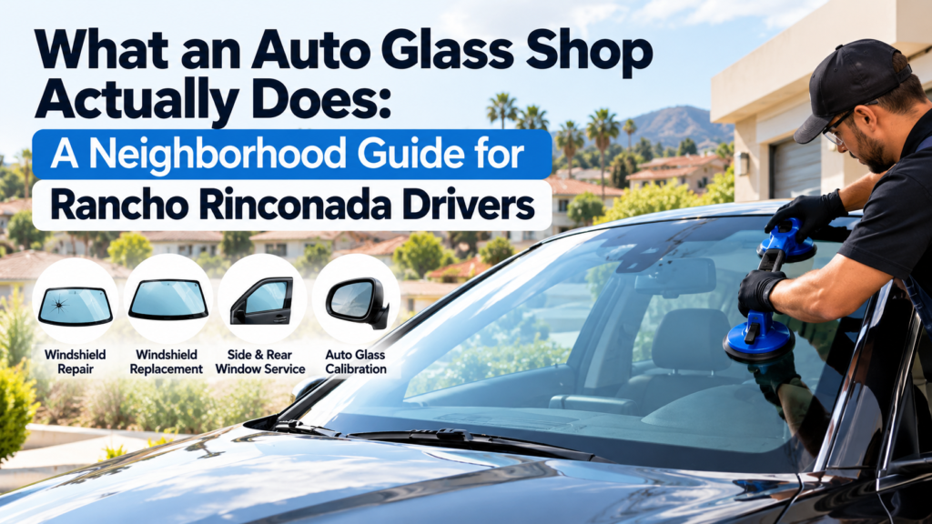 What an Auto Glass Shop Actually Does: A Neighborhood Guide for Rancho Rinconada Drivers